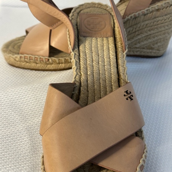 Tory Burch Beige Espadrille Wedges - Picture 3 of 9